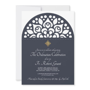 Religious Arch Ordination Invitation