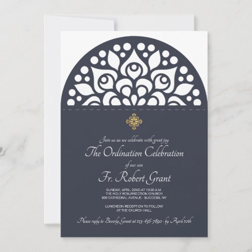 Religious Arch Ordination Invitation