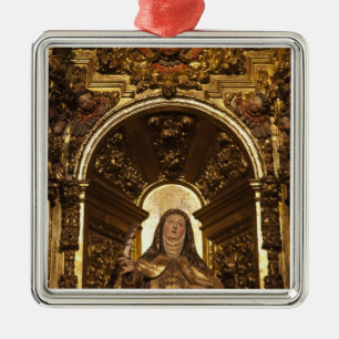 Religious art representing Santa Teresa Metal Ornament