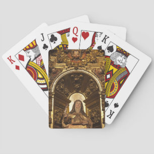 Religious art representing Santa Teresa Poker Cards