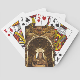 Religious art representing Santa Teresa Poker Cards