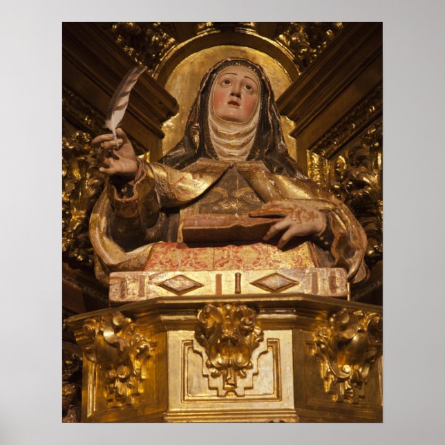 Religious art representing Santa Teresa Poster (Front)