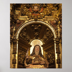 Religious art representing Santa Teresa Poster