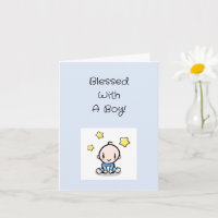 Religious Baby Boy Congratulations With Text,