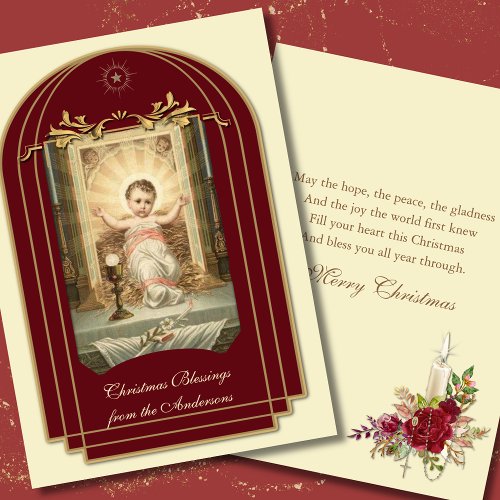 Religious Baby Jesus Scripture Christmas Vintage