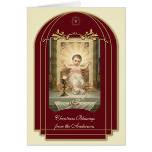Religious Baby Jesus Scripture Christmas Vintage Cards