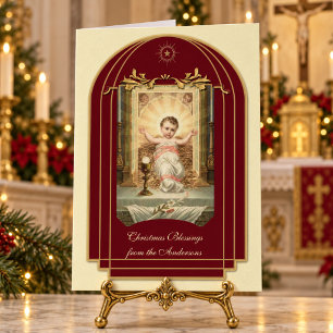 Religious Baby Jesus Scripture Christmas Vintage Cards