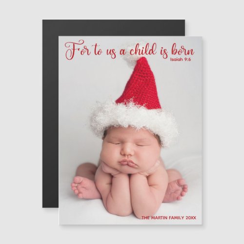 Religious Baby Photo Christian Christmas Magnet