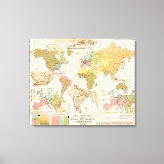 Religious belief canvas print (Front)