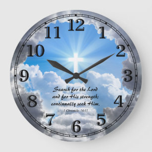 Religious Bible Quote Verse Personalizable Clock