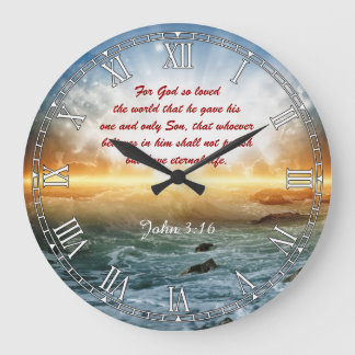 Religious Bible Quote Verse Personalizable Clock