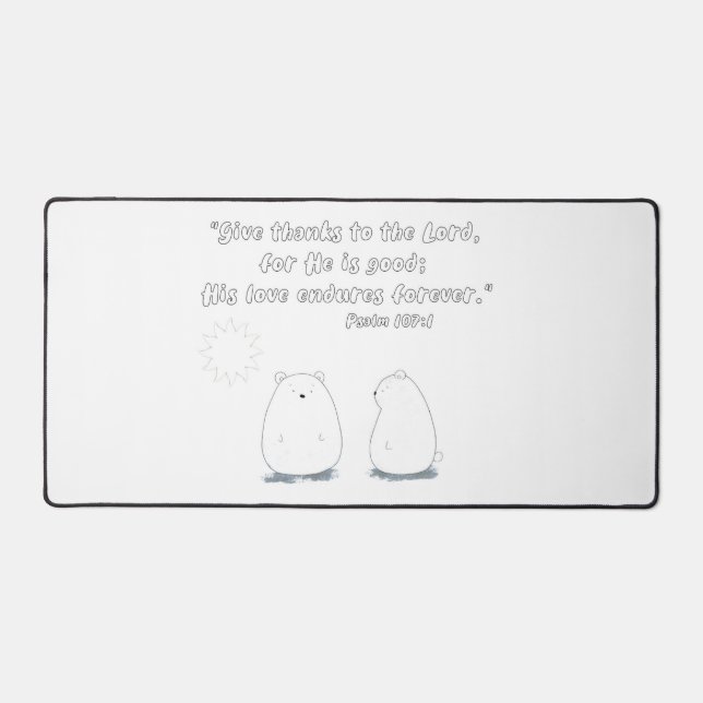 Religious Bible Verse Desk Mat (Front)