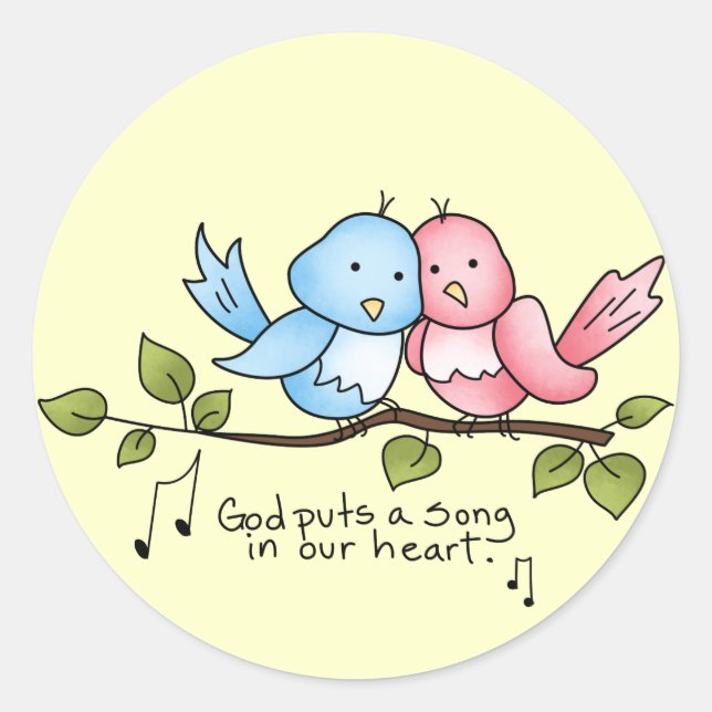 Religious Birdie sticker (Front)