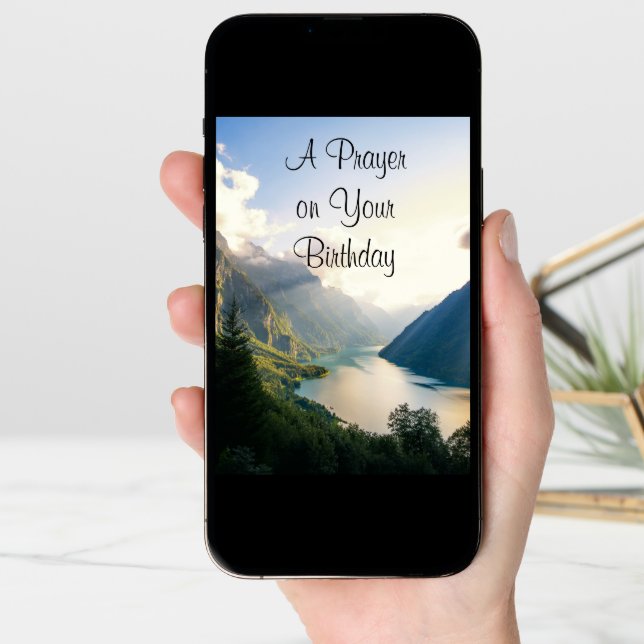 Religious Birthday Card (Front Digital)