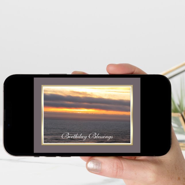 Religious Birthday Card -- Religious Blessing (Front Digital)