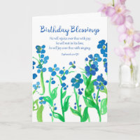 Religious Birthday Scripture Zephaniah 3:17 Flower