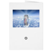 Religious Blank Card, Cross and Tie Dye (Back)