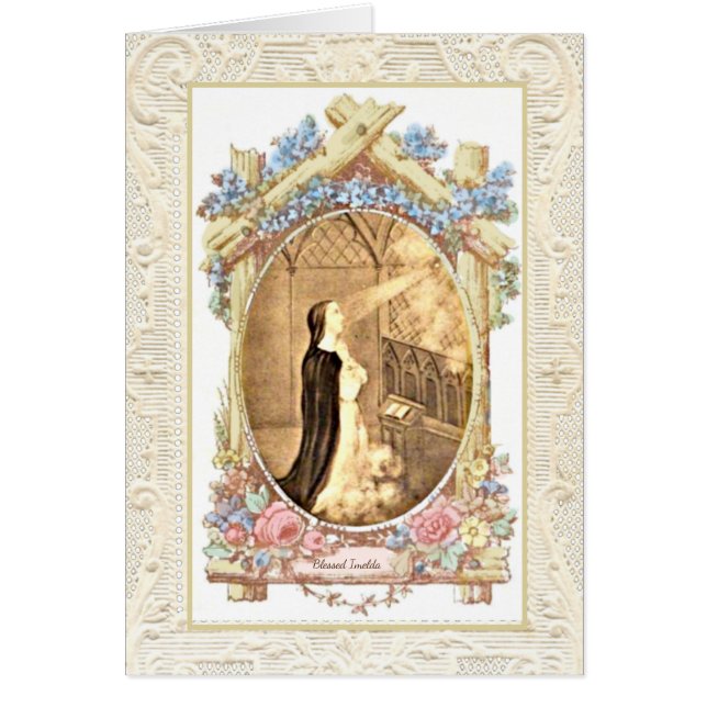 Religious Blessed Imelda Lambertini  Prayer Cards (Front)