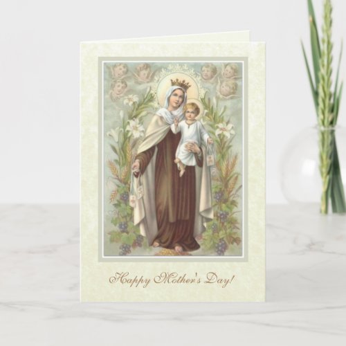 Religious Blessed Mother Mary Our Lady Mt Carmel Card