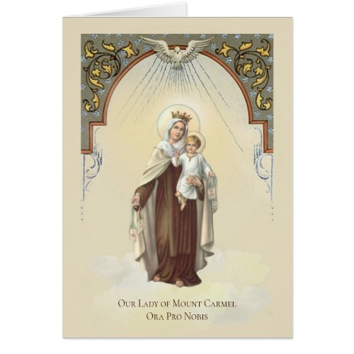 Religious Blessed Virgin Mary Jesus Mount Carmel