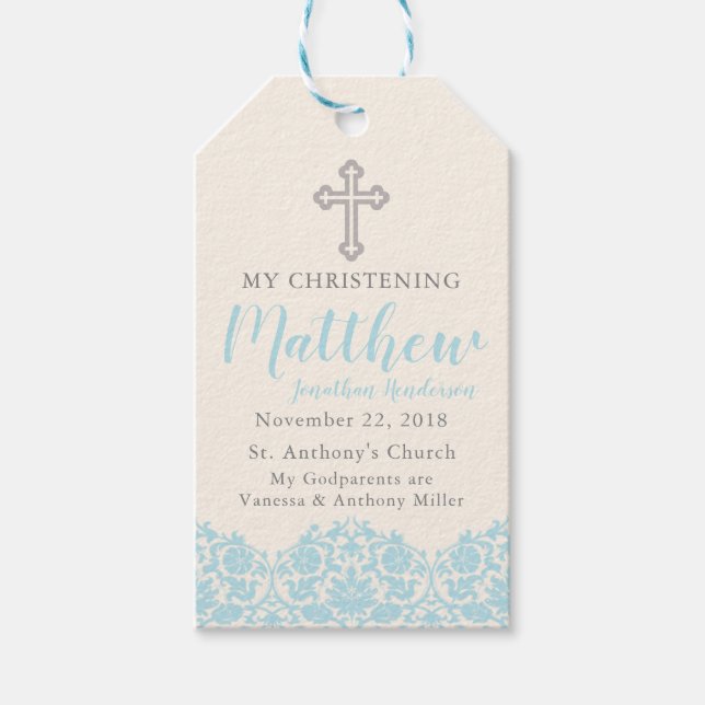 Religious Blue Tag (Front)