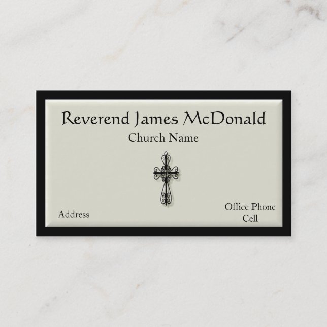 Religious Business Card (Front)