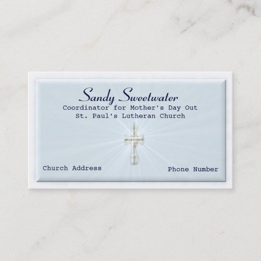 Customizable Religious Business Card Template