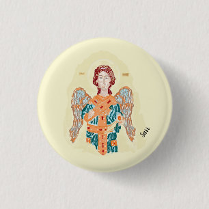 Religious Button : Archangel Gabriel