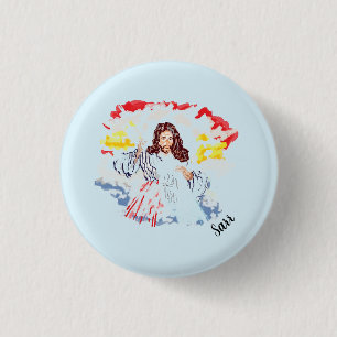Religious Button : Jesus Christ
