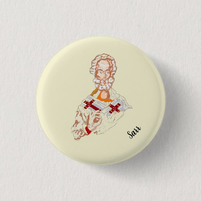 Religious Button : Saint Nicholas (Front)