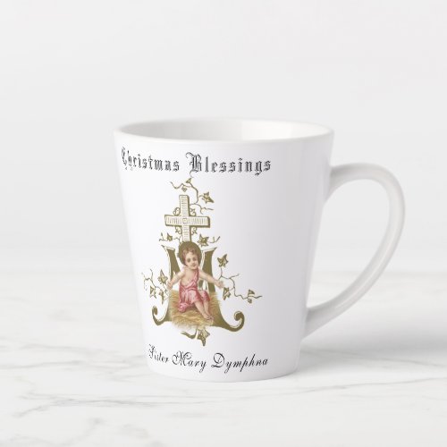 Religious Catholic Baby Jesus Christmas Latte Mug