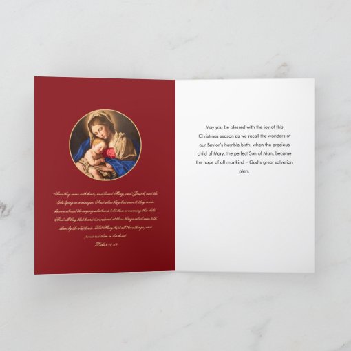 Religious Catholic Christmas Card for Priest | Zazzle