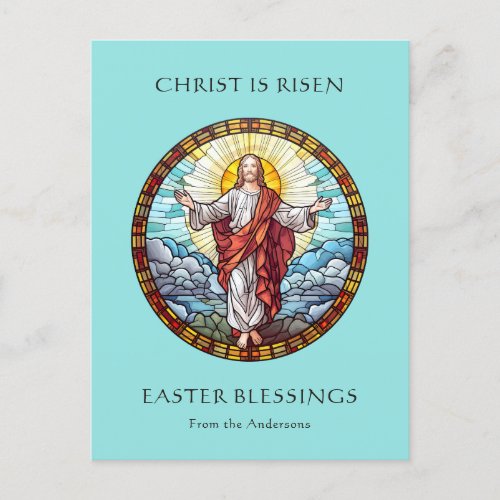 Religious Catholic Easter Jesus Resurrection Holiday Postcard