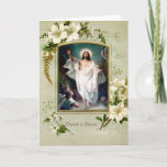 Religious Catholic Easter Resurrection Vintage Holiday Card
