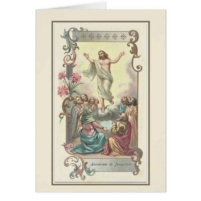 Religious Catholic Feast of Ascension of Jesus Cards (Front)