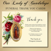 Religious Catholic Guadalupe Condolence Thank You