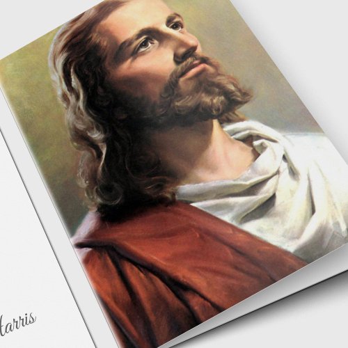 Religious Catholic Jesus Condolence Thank You Card