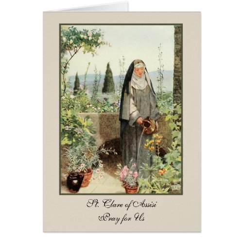 Religious Catholic Nun St Clare of Assisi