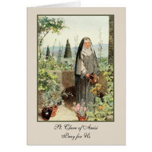 Religious Catholic Nun St. Clare of Assisi Cards