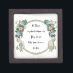 Religious Catholic Virgin Mary Rose Pink Blue  Gift Box<br><div class="desc">This keepsake box has a beautiful traditional Catholic image of the Blessed Virgin Mary,  Our Lady of Grace the prayer that is on the Miraculous Medal.</div>
