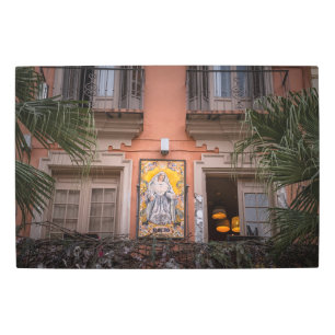 Religious Ceramic Tile Art in Spain on Metal Art