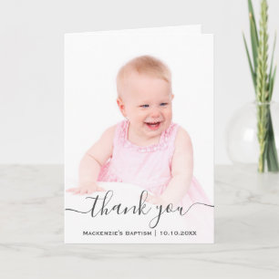 Religious Christening Baptism Communion Christian Letterpress Thank You Card