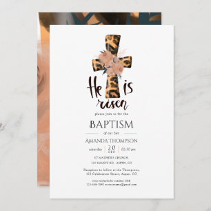 Religious Christian Baptism Invitation