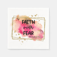 Religious Christian Bible Quote modern purple Napk