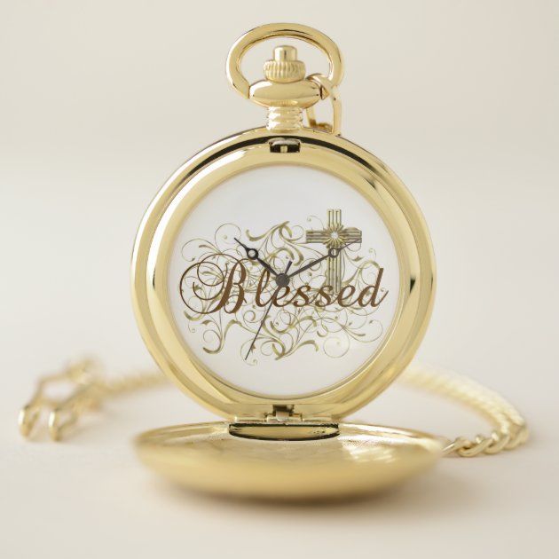 Religious discount pocket watch