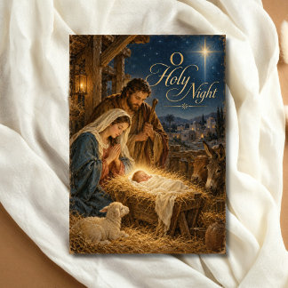 Religious Christian Catholic Holy Family  Holiday Card