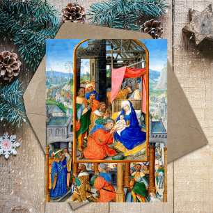 Religious Christian Christmas Nativity Three Kings Holiday Postcard