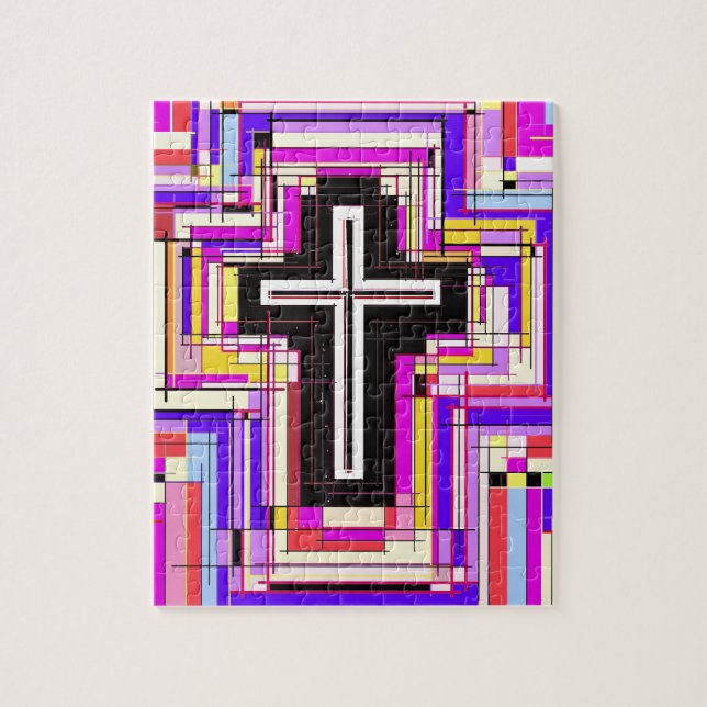 religious christian cross jigsaw puzzle (Vertical)