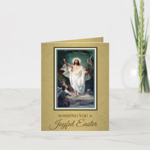 Religious Christian Easter Resurrection Vintage Holiday Card