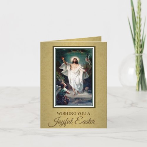 Religious Christian Easter Resurrection Vintage Holiday Card